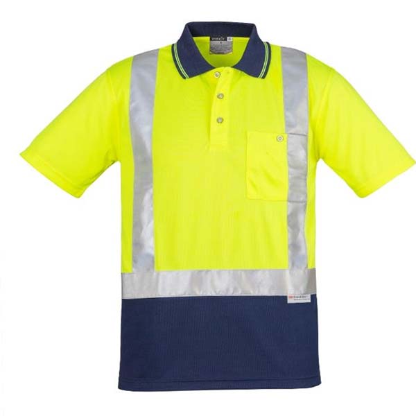 High Viz Safety Clothing - Day / Night Two Tone Polo S/S Shoulder ...